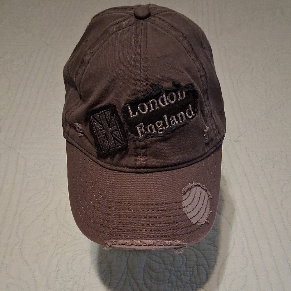 Distressed London England Souvenir Cap,GUC